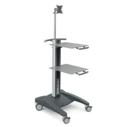 HAEBERLE fuego equipment cart with monitor mount, metal