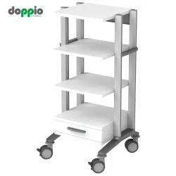 HAEBERLE doppio equipment cart with drawer and shelves