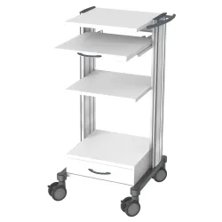 HAEBERLE swingo-clinic equipment cart with pull-out shelf
