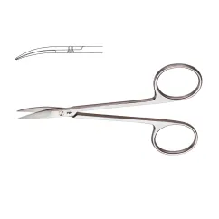 Aesculap Iris Scissors, curved, sharp, 110 mm
