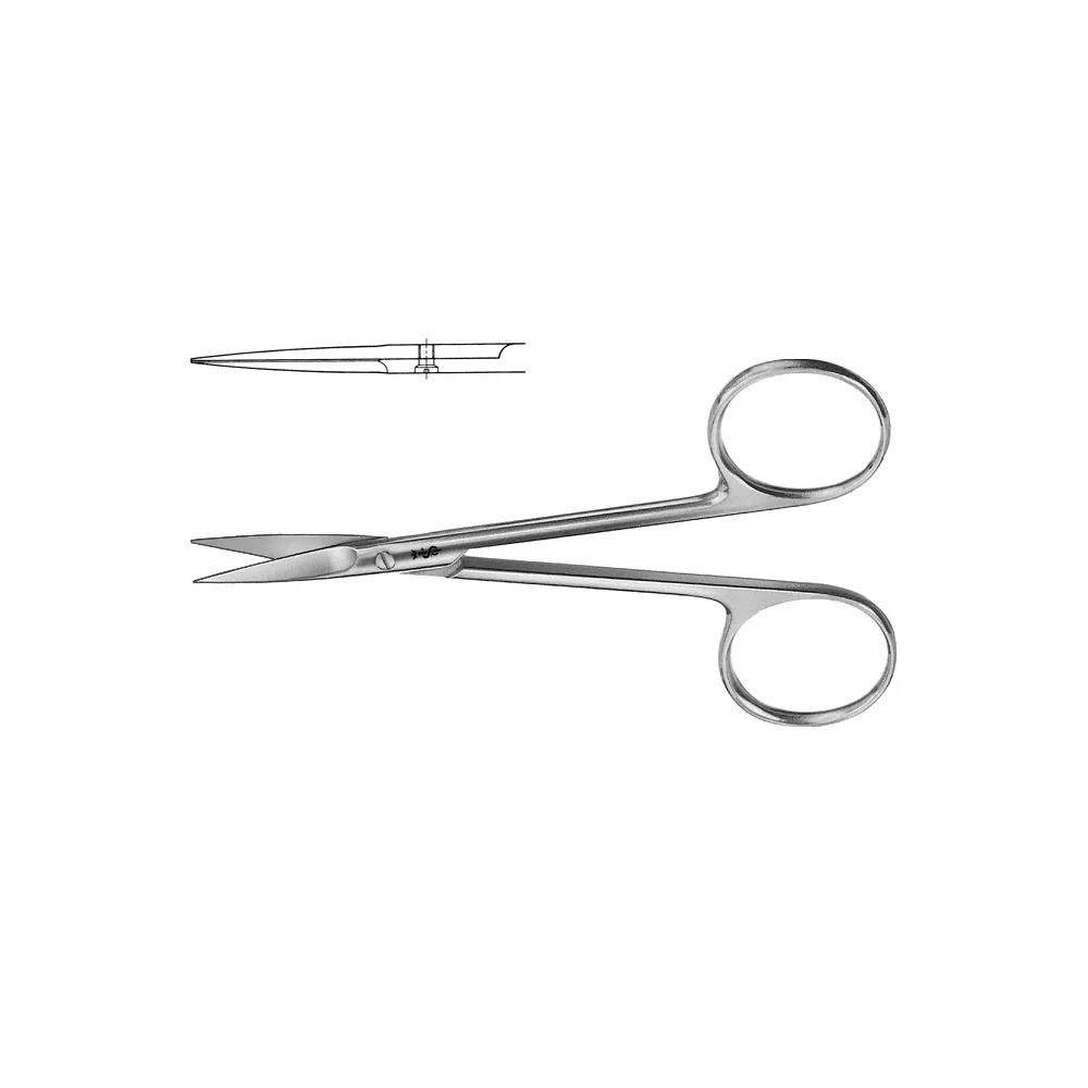 Aesculap Iris Scissors, straight, sharp, 110 mm