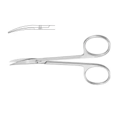 Aesculap Delicate Scissors, curved, sharp, 110 mm