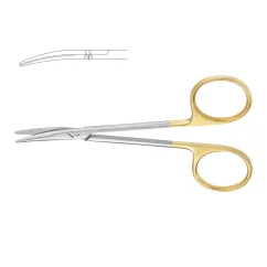 Aesculap DUROTIP Strabismus Scissors, curved, TC, 115 mm
