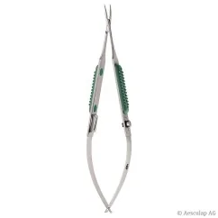 Aesculap Müller micro needle holder, curved, 14.5 cm