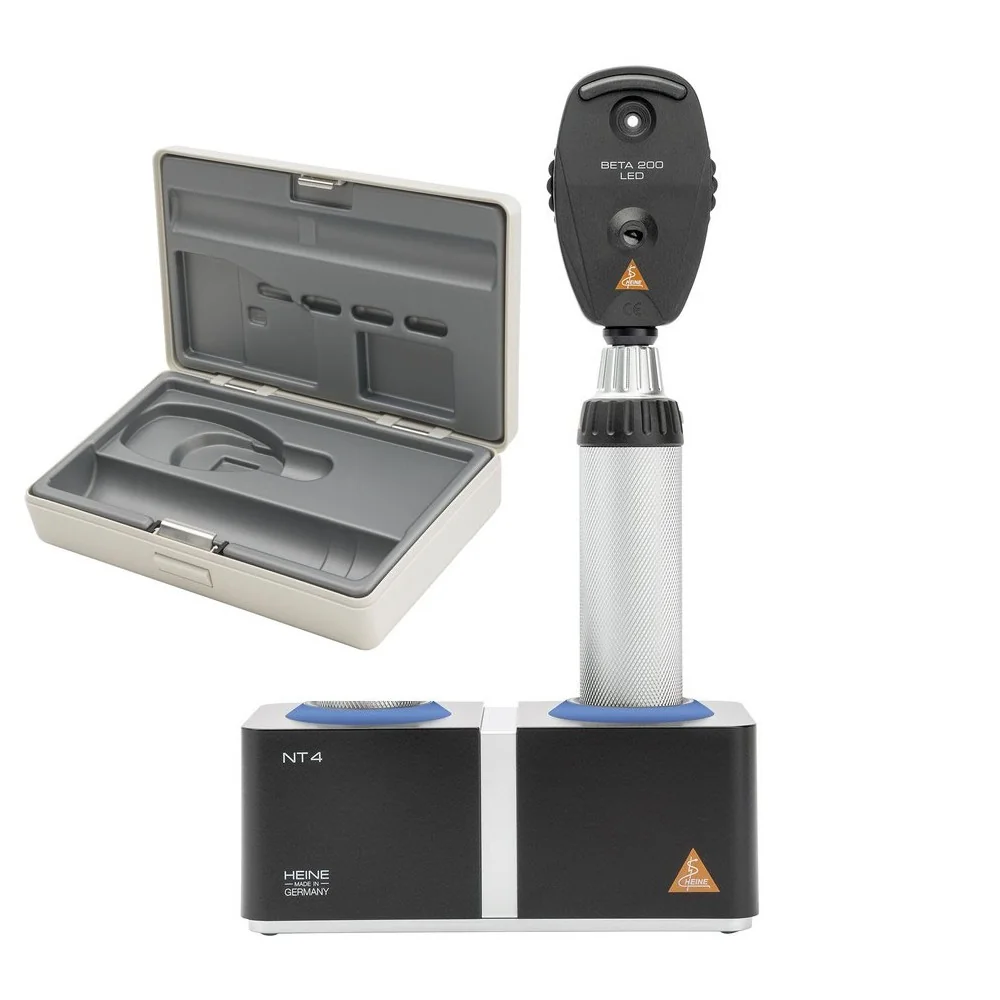 HEINE BETA 200 LED Ophthalmoscope Set with table charger