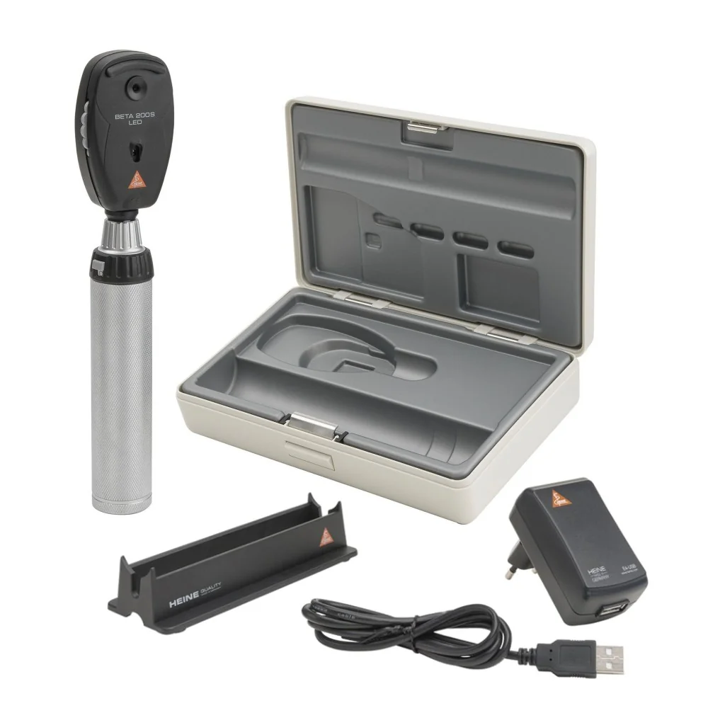 HEINE BETA 200S LED Ophthalmoscope Set with rechargeable handle