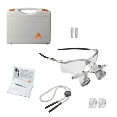 HEINE HR 2.5x|340 binocular loupes on S-FRAME