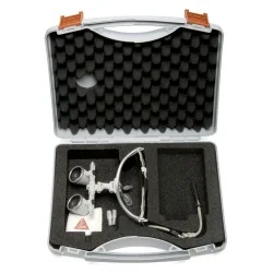 HEINE HR 2.5x|340 binocular loupes on S-FRAME