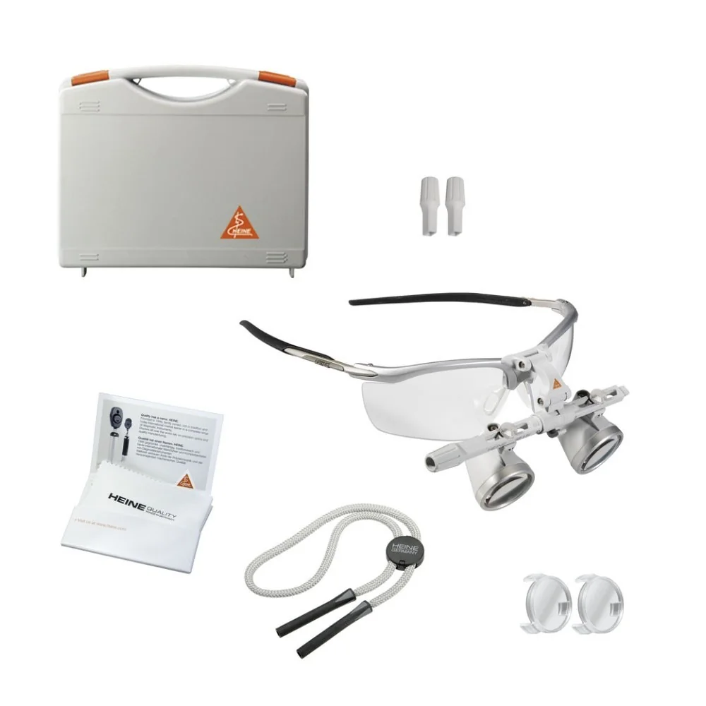 HEINE HR 2.5x|420 binocular loupes on S-FRAME HEINE HR 2.5x|420 binocular loupes on S-FRAME