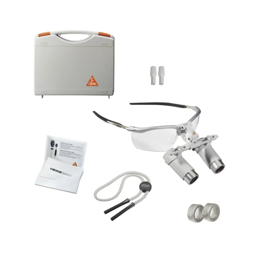 HEINE HRP 3.5x binocular loupes on S-FRAME