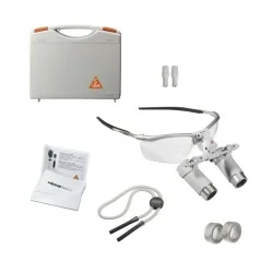 HEINE HRP 4x binocular loupes on S-FRAME