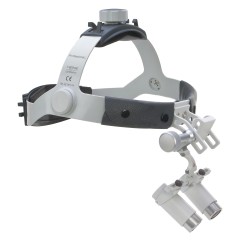 HEINE HRP 3.5x binocular loupes on headband
