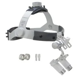 HEINE HRP 4x binocular loupes on headband