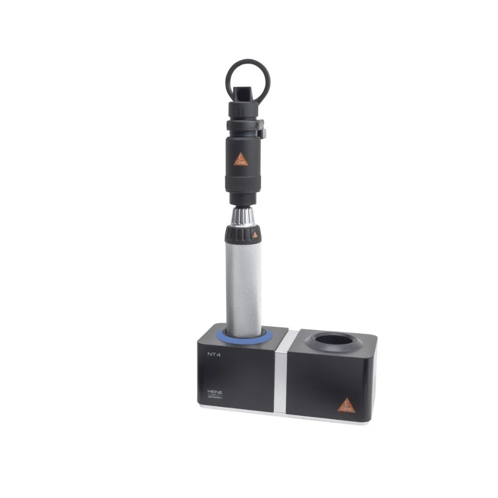 Hand-held indirect ophthalmoscope HEINE MONOCULAR with table charger