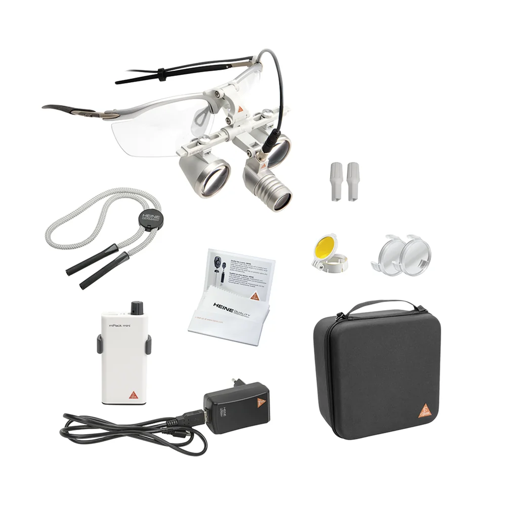 HEINE LoupeLight2 LED headlight Set with loupes HR 2.5x/520