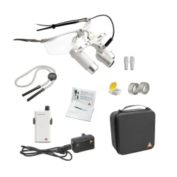 HEINE LoupeLight2 LED headlight Set with HRP 4x binocular loupes